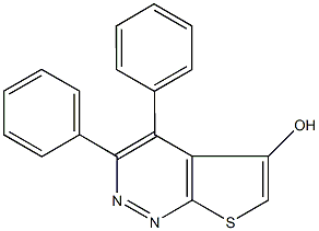 3,4-diphenylthieno[2,3-c]pyridazin-5-ol 结构式