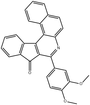 8-(3,4-dimethoxyphenyl)-9H-benzo[f]indeno[2,1-c]quinolin-9-one Structure