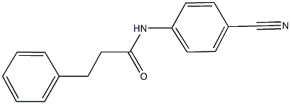 N-(4-cyanophenyl)-3-phenylpropanamide Structure