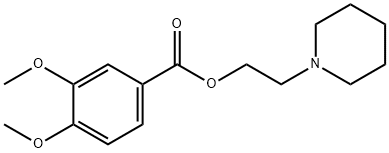 2-(1-piperidinyl)ethyl 3,4-dimethoxybenzoate,24913-82-4,结构式