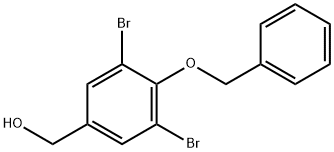 [4-(benzyloxy)-3,5-dibromophenyl]methanol Struktur