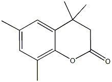 4,4,6,8-tetramethyl-2-chromanone Structure