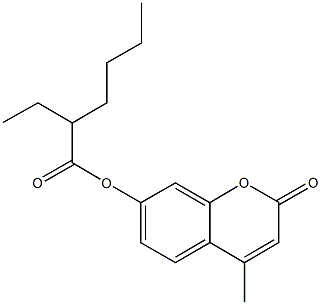 4-methyl-2-oxo-2H-chromen-7-yl 2-ethylhexanoate Structure