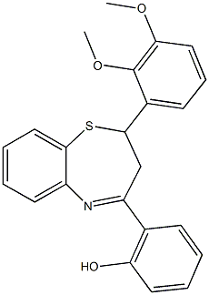 2-[2-(2,3-dimethoxyphenyl)-2,3-dihydro-1,5-benzothiazepin-4-yl]phenol|