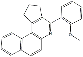 4-(2-methoxyphenyl)-2,3-dihydro-1H-benzo[f]cyclopenta[c]quinoline Struktur