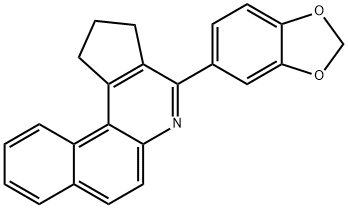 4-(1,3-benzodioxol-5-yl)-2,3-dihydro-1H-benzo[f]cyclopenta[c]quinoline Structure