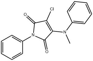 3-chloro-4-(methylanilino)-1-phenyl-1H-pyrrole-2,5-dione 结构式