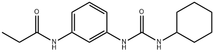 N-(3-{[(cyclohexylamino)carbonyl]amino}phenyl)propanamide Struktur