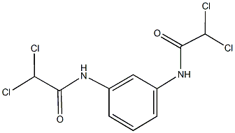 2,2-dichloro-N-{3-[(dichloroacetyl)amino]phenyl}acetamide Struktur