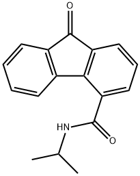 N-isopropyl-9-oxo-9H-fluorene-4-carboxamide 结构式