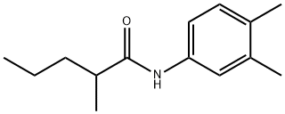 N-(3,4-dimethylphenyl)-2-methylpentanamide Struktur