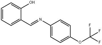 2-({[4-(trifluoromethoxy)phenyl]imino}methyl)phenol 结构式