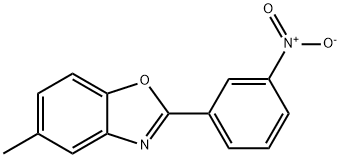 2-{3-nitrophenyl}-5-methyl-1,3-benzoxazole Structure