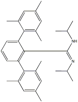 2,2'',4,4'',6,6''-hexamethyl-N-isopropyl-N'-[1-methylethyl]-1,2':6',1''-terphenyl-1'-carboximidamide,253590-60-2,结构式