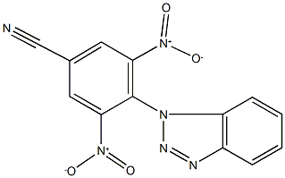 4-(1H-1,2,3-benzotriazol-1-yl)-3,5-bisnitrobenzonitrile Structure