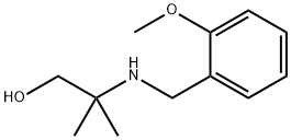 2-[(2-methoxybenzyl)amino]-2-methyl-1-propanol Struktur