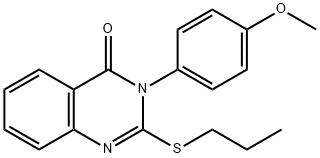 3-(4-methoxyphenyl)-2-(propylsulfanyl)-4(3H)-quinazolinone 结构式