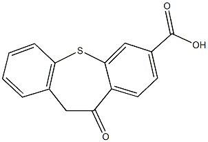 11-oxo-10,11-dihydrodibenzo[b,f]thiepine-3-carboxylic acid Struktur