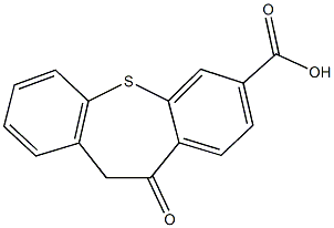 11-oxo-10,11-dihydrodibenzo[b,f]thiepine-3-carboxylic acid 化学構造式