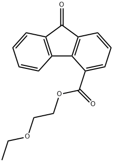 2-ethoxyethyl 9-oxo-9H-fluorene-4-carboxylate 化学構造式