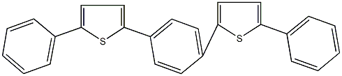 2-phenyl-5-[4-(5-phenyl-2-thienyl)phenyl]thiophene Structure