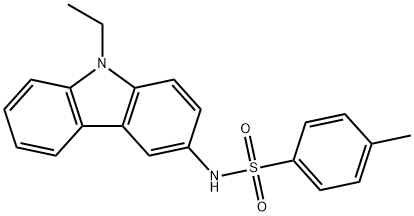 N-(9-ethyl-9H-carbazol-3-yl)-4-methylbenzenesulfonamide Struktur