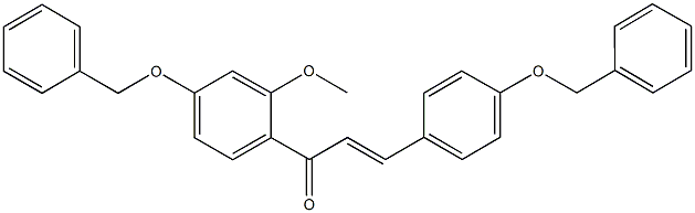 1-[4-(benzyloxy)-2-methoxyphenyl]-3-[4-(benzyloxy)phenyl]-2-propen-1-one|