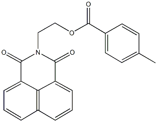2-(1,3-dioxo-1H-benzo[de]isoquinolin-2(3H)-yl)ethyl 4-methylbenzoate Structure