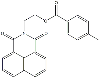 2-(1,3-dioxo-1H-benzo[de]isoquinolin-2(3H)-yl)ethyl 4-methylbenzoate 化学構造式