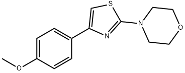 methyl 4-[2-(4-morpholinyl)-1,3-thiazol-4-yl]phenyl ether Structure