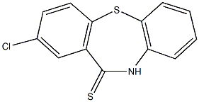 2-chlorodibenzo[b,f][1,4]thiazepine-11(10H)-thione,25697-38-5,结构式