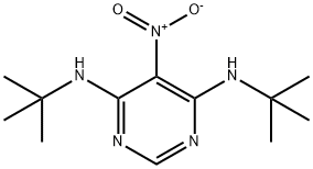 4,6-bis(tert-butylamino)-5-nitropyrimidine Structure