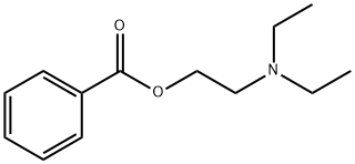 安息香酸=2-(ジエチルアミノ)エチル 化学構造式