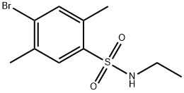 4-bromo-N-ethyl-2,5-dimethylbenzenesulfonamide 结构式