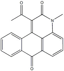 1-acetyl-3-methyl-3H-naphtho[1,2,3-de]quinoline-2,7-dione Struktur