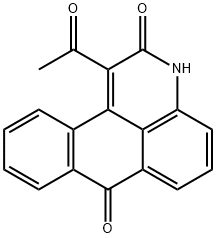 1-acetyl-3H-naphtho[1,2,3-de]quinoline-2,7-dione Struktur
