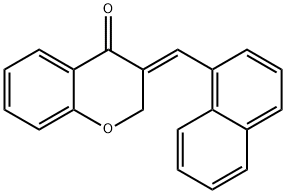 3-(1-naphthylmethylene)-2,3-dihydro-4H-chromen-4-one Structure