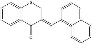 3-(1-naphthylmethylene)-2,3-dihydro-4H-thiochromen-4-one Struktur
