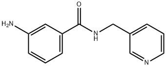 3-amino-N-(3-pyridinylmethyl)benzamide 结构式