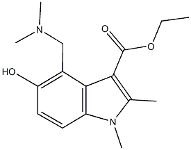 ethyl 4-[(dimethylamino)methyl]-5-hydroxy-1,2-dimethyl-1H-indole-3-carboxylate,25913-94-4,结构式