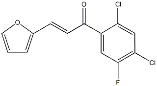 1-(2,4-dichloro-5-fluorophenyl)-3-(2-furyl)-2-propen-1-one Struktur