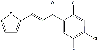 1-(2,4-dichloro-5-fluorophenyl)-3-(2-thienyl)-2-propen-1-one Structure