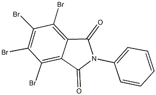 4,5,6,7-tetrabromo-2-phenyl-1H-isoindole-1,3(2H)-dione 化学構造式