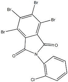 4,5,6,7-tetrabromo-2-(2-chlorophenyl)-1H-isoindole-1,3(2H)-dione Structure