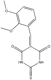 5-(2,3-dimethoxybenzylidene)-2-thioxodihydro-4,6(1H,5H)-pyrimidinedione|