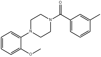 260442-75-9 1-(2-methoxyphenyl)-4-(3-methylbenzoyl)piperazine