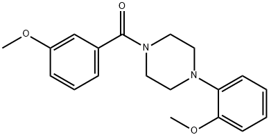1-(3-methoxybenzoyl)-4-(2-methoxyphenyl)piperazine Structure
