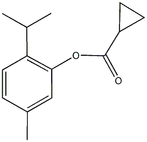 2-isopropyl-5-methylphenyl cyclopropanecarboxylate,26065-56-5,结构式