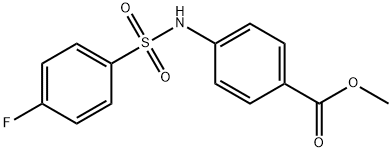 methyl 4-{[(4-fluorophenyl)sulfonyl]amino}benzoate Struktur