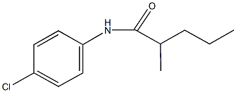N-(4-chlorophenyl)-2-methylpentanamide,2610-53-9,结构式